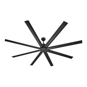 84 In Ceiling Fan without Light, 6-Speed Remote Control, Aluminum 8-Blade, Reversible DC Motor