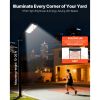 8000W Solar Street Light Outdoor, 450000LM, Commercial Parking Lot Light Dusk to Dawn, LED Flood Security Lamp with Motion Sensor