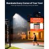 12000W Solar Street Light Outdoor, 900000LM, Commercial Parking Lot Light Dusk to Dawn, LED Flood Security Lamp with Motion Sensor