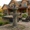 3-Tier Garden Decor Outdoor Led Fountain - 52''H Outdoor Garden Fountains & Waterfalls