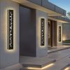 2 Pack 24/32/40/48/60in LED Outdoor Wall Lights Black Outside Garage Lights Porch Light