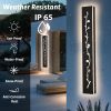 2 Pack 24/32/40/48/60in LED Outdoor Wall Lights Black Outside Garage Lights Porch Light